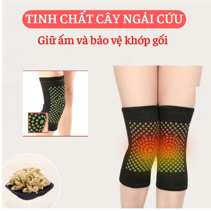 Bó gối ngải cứu bảo vệ và làm nóng, giảm đau khớp
