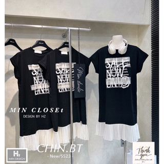 Váy cotton xuông chân dập ly