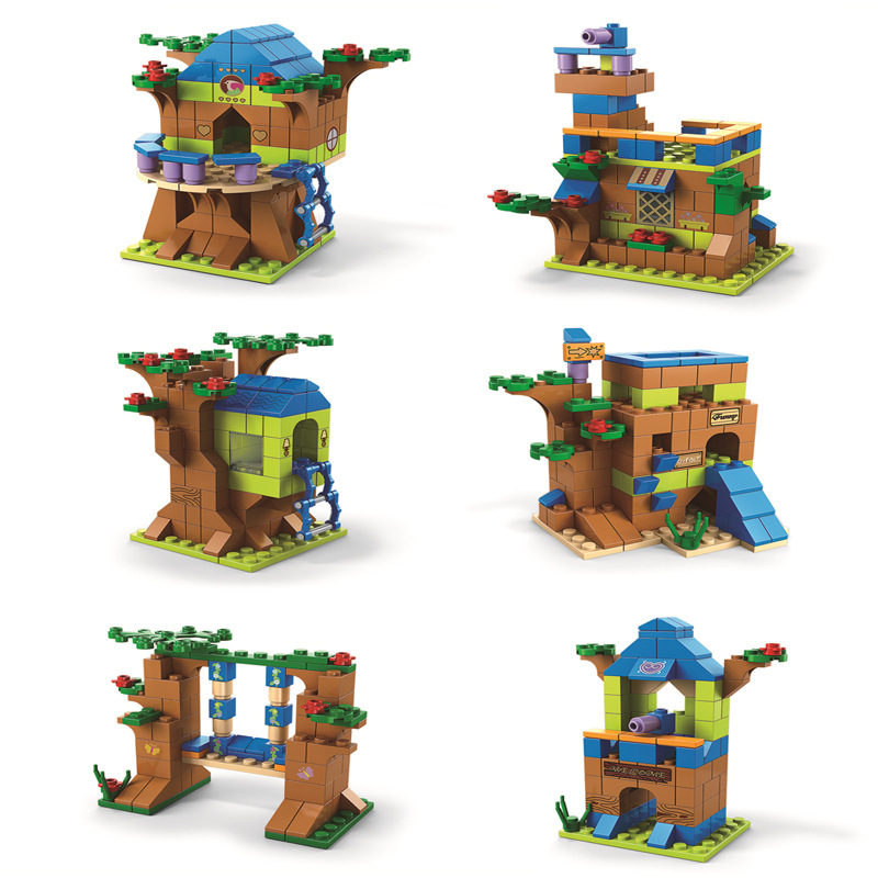 Mô hình Lego nhà cây, đồ chơi lắp ráp thông minh - Lego học tập, phát triển tư duy, tạo hứng thú tìm tòi và học hỏi