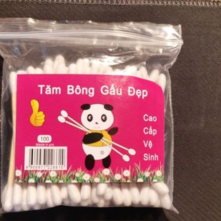 Bông ngoáy tai gấu đỏ