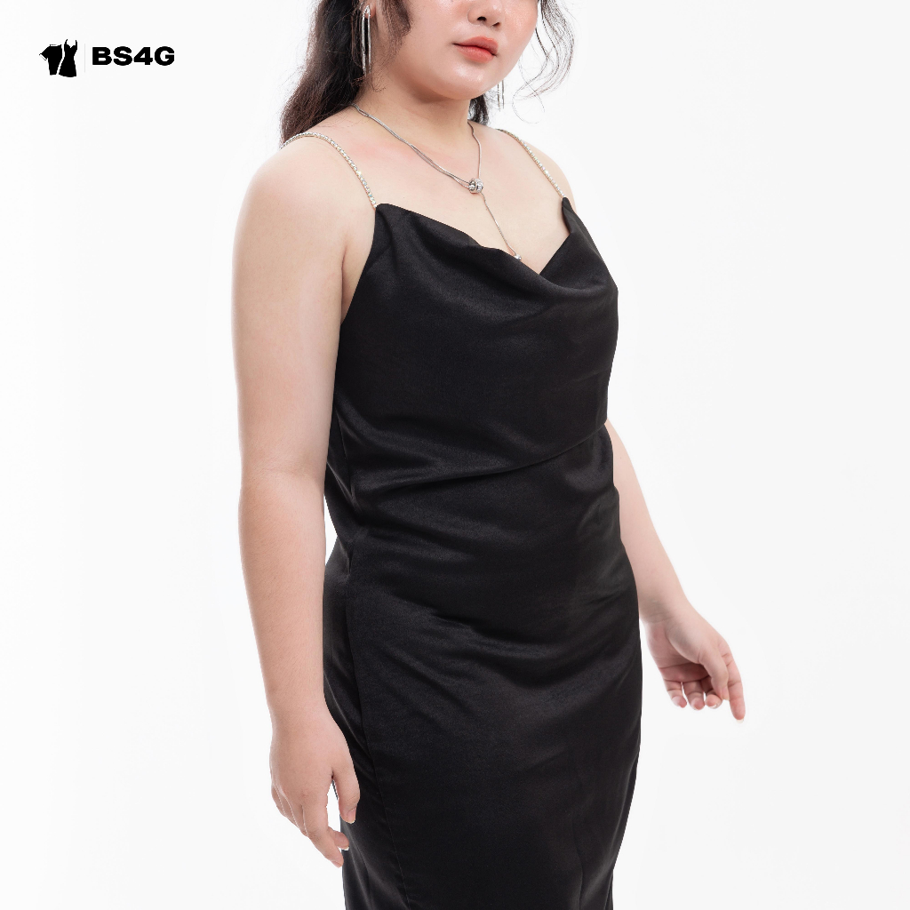 ĐẦM CỔ ĐỔ DÂY ĐÁ SEXY BIGSIZE - BLING DRESS ĐA082