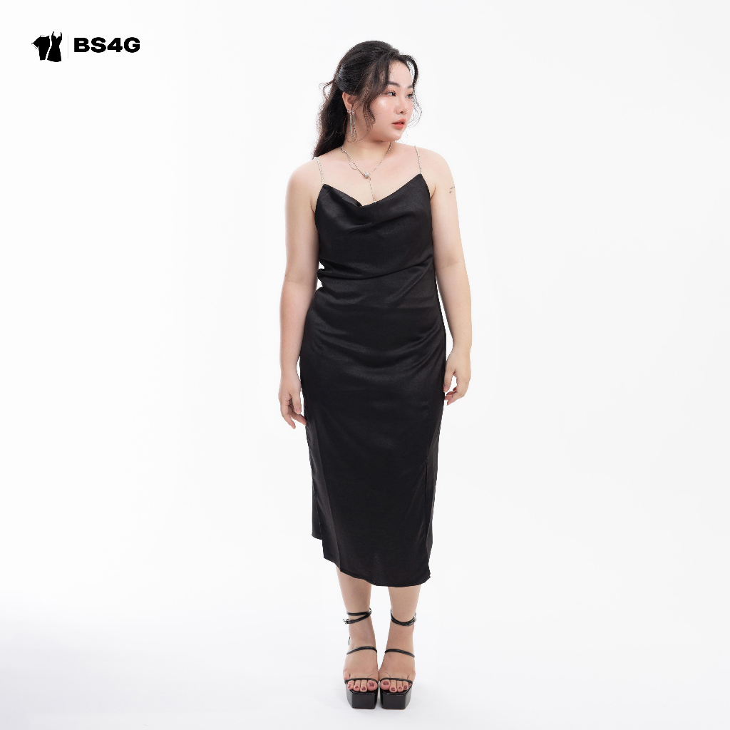 ĐẦM CỔ ĐỔ DÂY ĐÁ SEXY BIGSIZE - BLING DRESS ĐA082