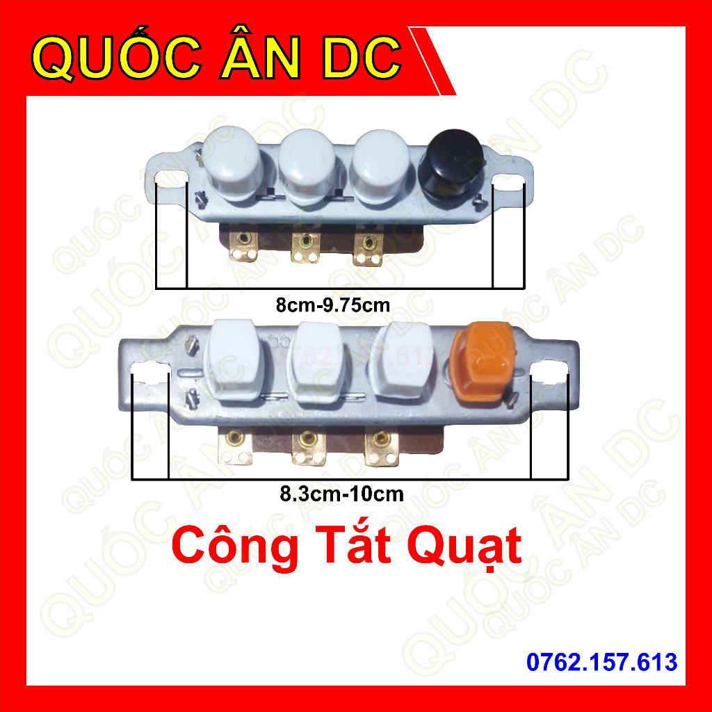 Công Tắt Quạt nút chòn , nút vuông