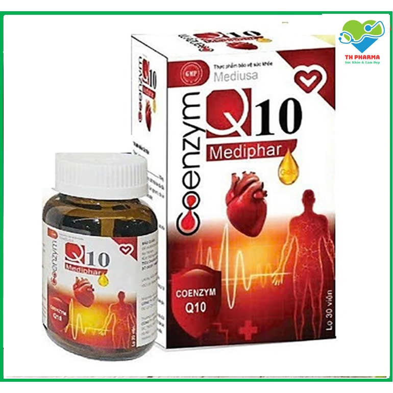 Viên uống Coenzym Q10 giúp bảo vệ tim, giảm nguy cơ suy tim,giảm đau nửa đầu ,,Giảm thoái hóa thần kinh- hộp 30 viên