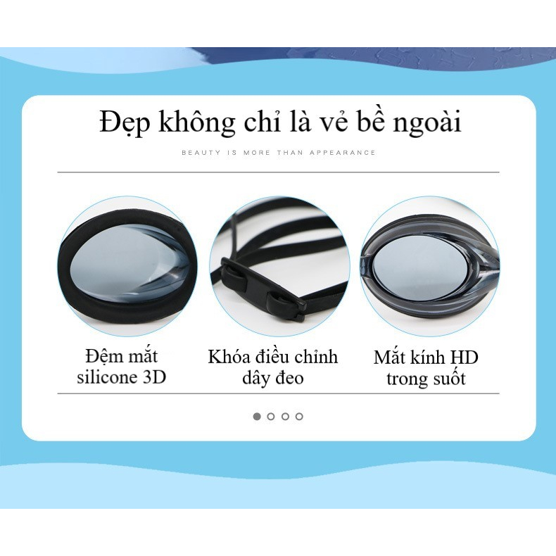 Kính bơi người lớn FEIERDUN- HZ6300 dây đeo nhỏ, chống sương
