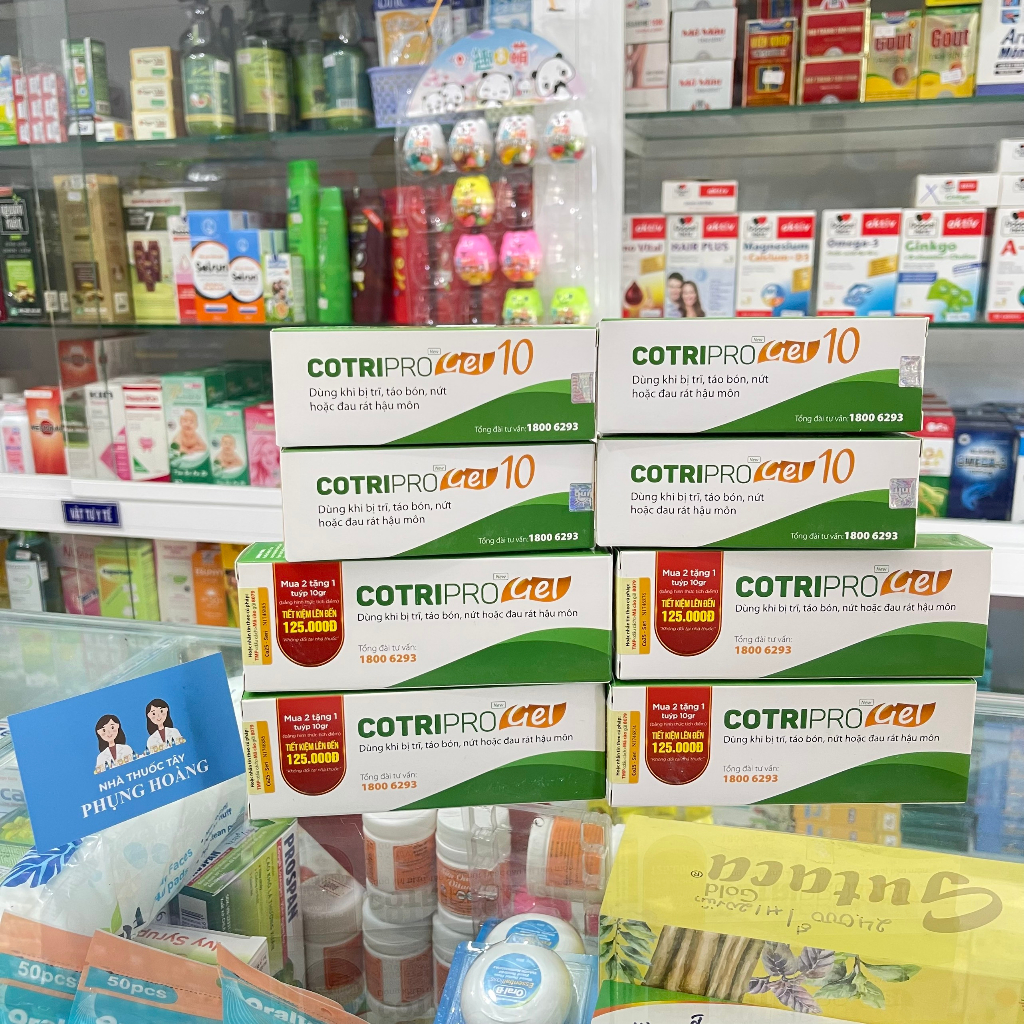 Tuýp CotriPro Gel Thái Minh - Dùng khi bị trĩ, táo bón và rát hậu môn - 10g và 25g
