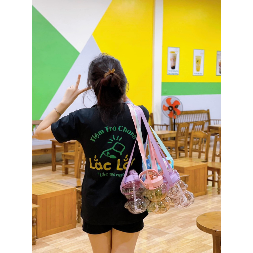 Bình Đựng Nước 1100ml Hình Gấu Dễ Thuong Tôn Lên Cá Tính Trẻ Trung Năng Động