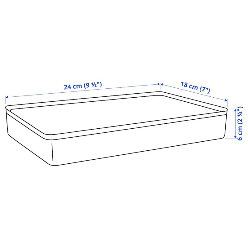 Hộp 24x18x6 HARVMATTA IKEA chính hãng
