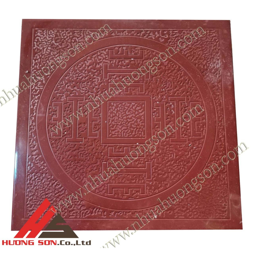 Bộ 5 khuôn nhựa đúc gạch giả đá 40x40x3 cm