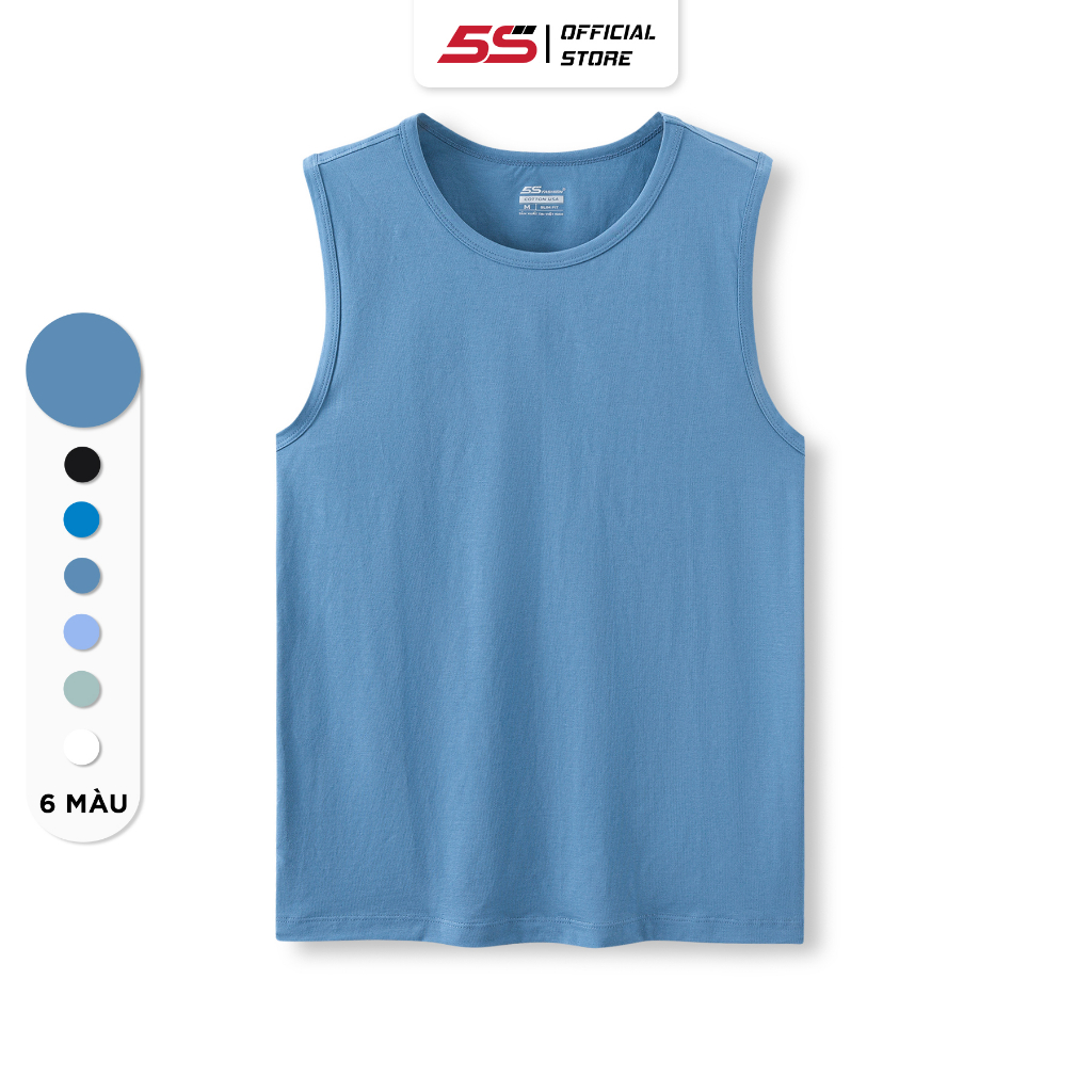 Áo Sát Nách Nam 5S FASHION Chất Cotton Mềm Mát, Thiết Kế Thể Thao, Khỏe Khoắn (ATT23003)