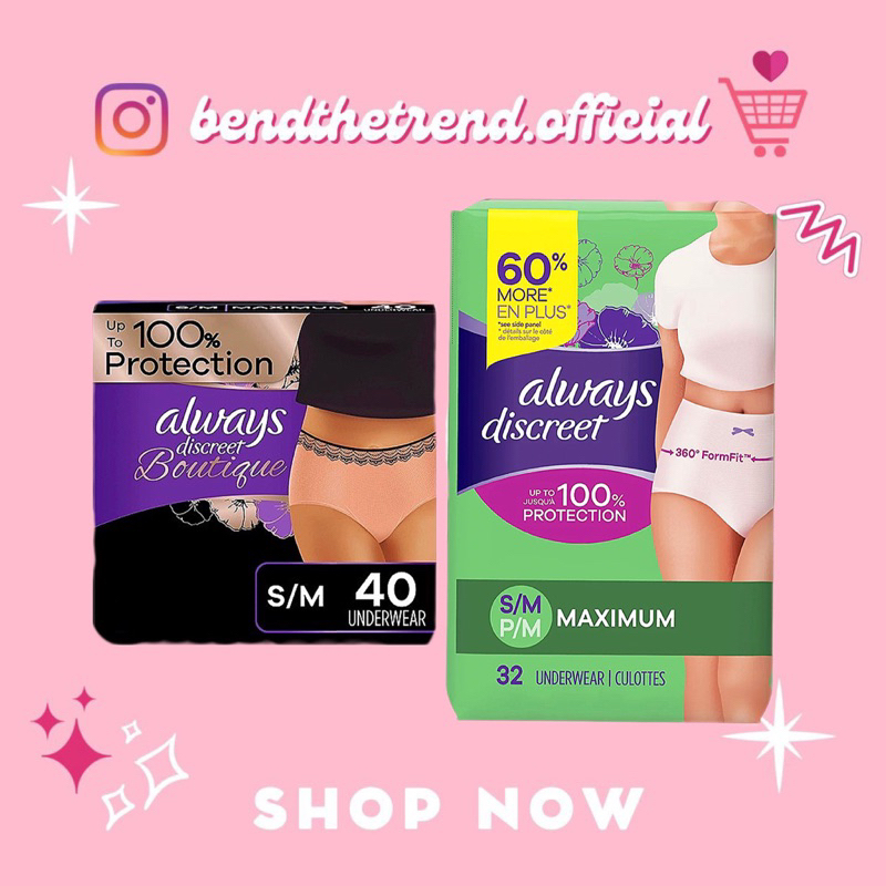 QUẦN BĂNG VỆ SINH ALWAYS DISCREET BOUTIQUE