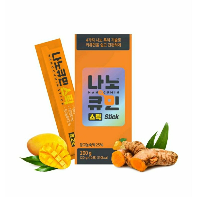 Thạch Nghệ Nano Curcumin Jelly Stick Vị xoài Hàn Quốc