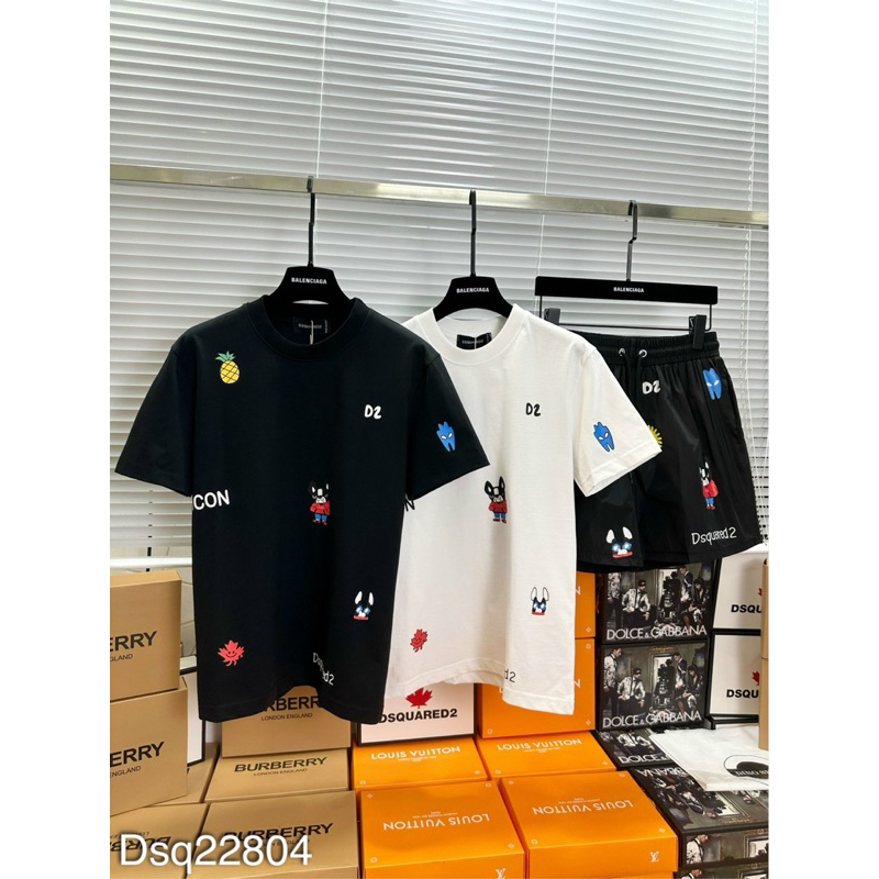 [Sẵn Hàng] Bộ Nam Dsq Chất cotton Cao Cấp - Sét Bộ Nam Mùa Hè In Chữ Dsq Cao Cấp