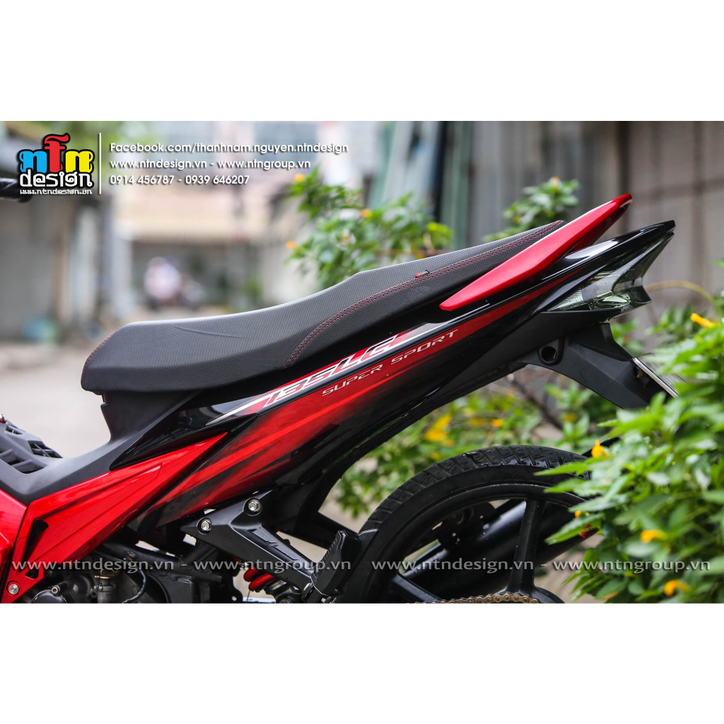 Tem rời exciter 2006-2010 đỏ đen , tem 3 lớp không phai màu