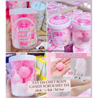 [Mã SKAMCLU9 giảm 10% đơn 100K] SNAIL CANDY SCRUB - TẨY TẾ BÀO CHẾT + MẶT NẠ + DƯỠNG DA ( dành cho body )