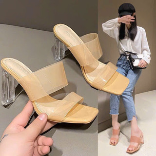 Giày dép nữ cao gót 7P hàng QC sang chảnh quý phái Full 2 màu kem ,bạc size 35-39