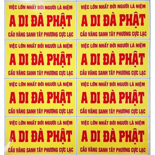 20 DECAL DI ĐÀ PHẬT PHẬT DÁN TƯỜNG 8x15cm