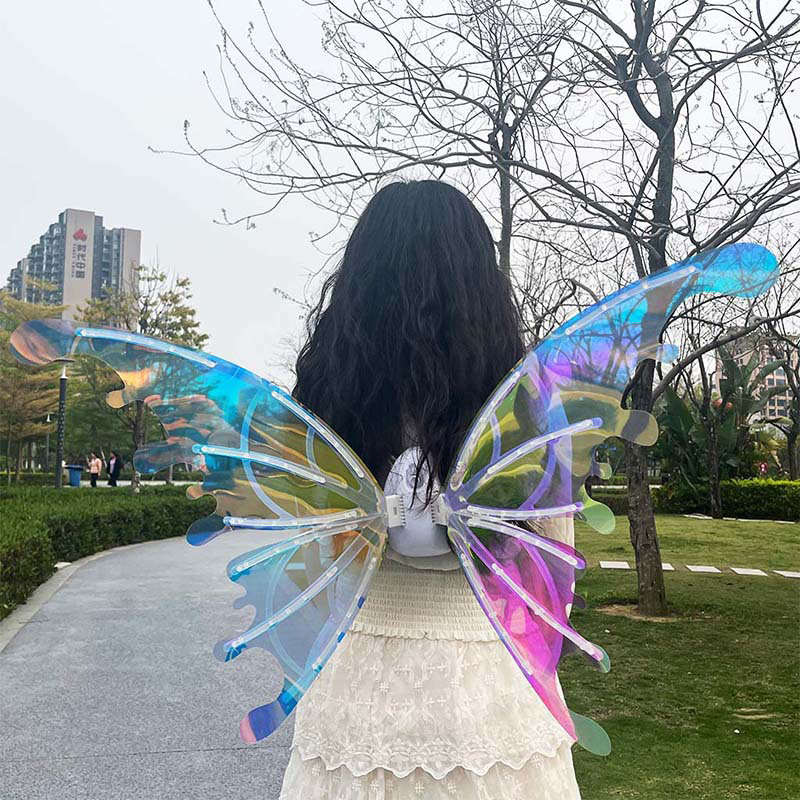 Đồ Chơi Cánh Phép Thuật WinX Cỡ Lớn Cho Bé Tự Động Vẫy Cánh Hóa Trang Halloween Với Hai Màu Đèn LED & Phát Nhạc