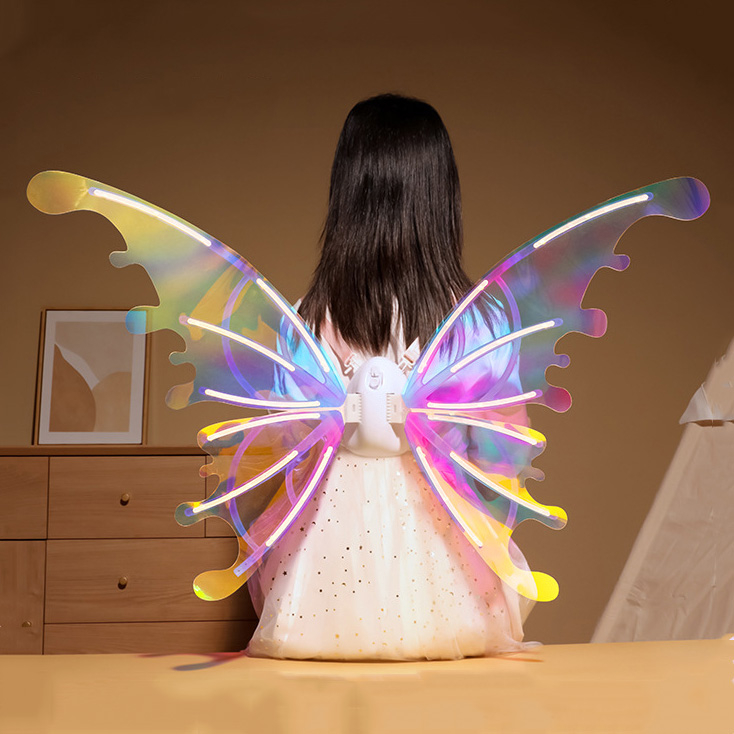 Đồ Chơi Cánh Phép Thuật WinX Cỡ Lớn Cho Bé Tự Động Vẫy Cánh Hóa Trang Halloween Với Hai Màu Đèn LED & Phát Nhạc