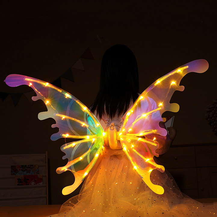 Đồ Chơi Cánh Phép Thuật WinX Cỡ Lớn Cho Bé Tự Động Vẫy Cánh Hóa Trang Halloween Với Hai Màu Đèn LED & Phát Nhạc