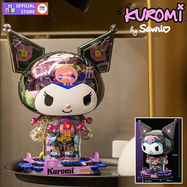 Đồ Chơi Lắp Ráp Mô Hình Kuromi Starlight Toptoy Trong Phim Kuromi Pretty Journey TC1803 Với 1000+ Mảnh Ghép
