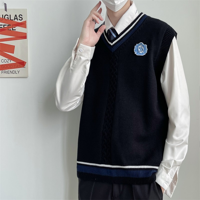 Áo sweater gile nam nữ unisex dáng rộng học sinh sweater gile dáng rộng phong cách Hàn Quốc 4916