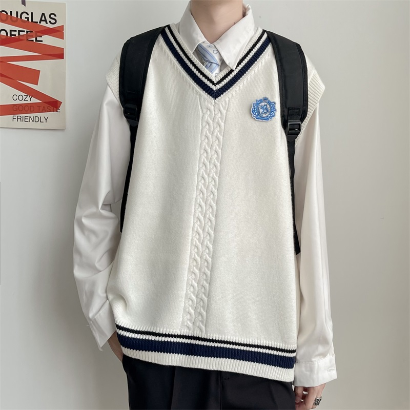 Áo sweater gile nam nữ unisex dáng rộng học sinh sweater gile dáng rộng phong cách Hàn Quốc 4916