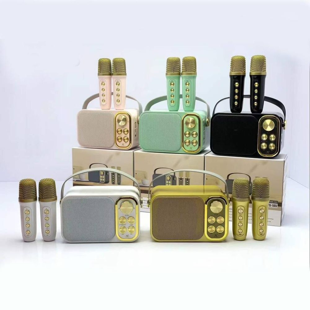 Loa hát Karaoke Mini YS-105  Kèm Micro Không Dây - loa hát bluetooth thay đổi giọng nói kì diệu
