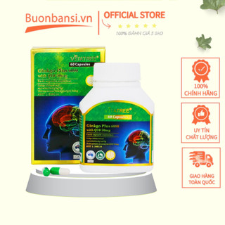 Viên uống bổ não vitatree ginkgo plus 6000 with q10 50mg 60 viên úc