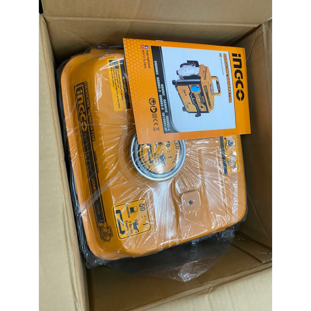 MÁY PHÁT ĐIỆN 800W DÙNG XĂNG PHA NHỚT INGCO GE8002