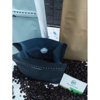 1kg túi cà phê 8 cạnh có van 1 chiều size 500gr