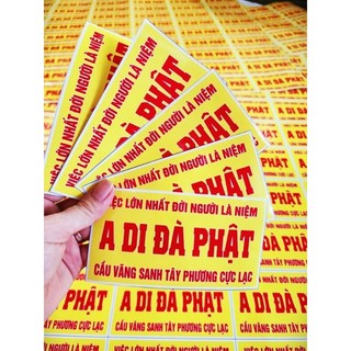 20 DECAL DI ĐÀ PHẬT PHẬT DÁN TƯỜNG 8x15cm