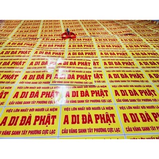 20 DECAL DI ĐÀ PHẬT PHẬT DÁN TƯỜNG 8x15cm
