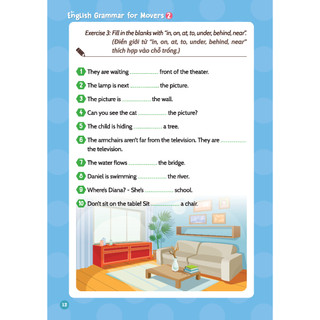 Sách - English grammar for Movers 1 có đáp án (Bùi Văn Vinh chủ biên)
