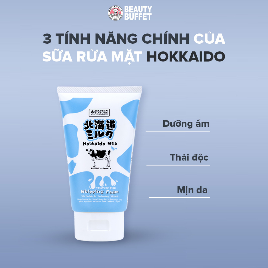 Sữa rửa mặt bò Hokaido