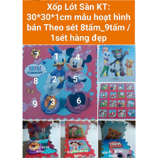 Thảm xốp lót sàn , xốp trải sàn ghép hình tranh chọn bộ 9 tấm sưu tập chuột mickey hàng cao cấp giá 56000đ