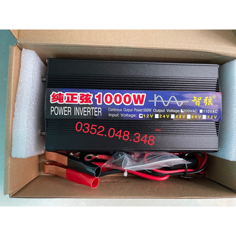 Kích Điện Sin chuẩn từ 12v , 48v , 60v lên 220v 1000w - 1600w - 2200w ( 50hz )