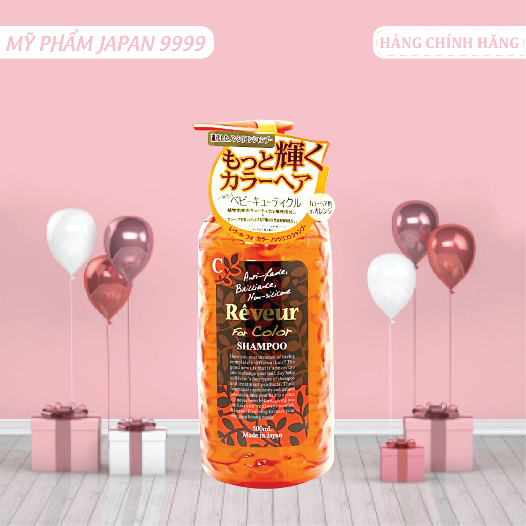 Dầu Gội Đầu Phục Hồi Tóc Dành Cho Tóc Nhuộm Rêveur For Color Shampoo (Combo 500 mL Và Set 24mL)