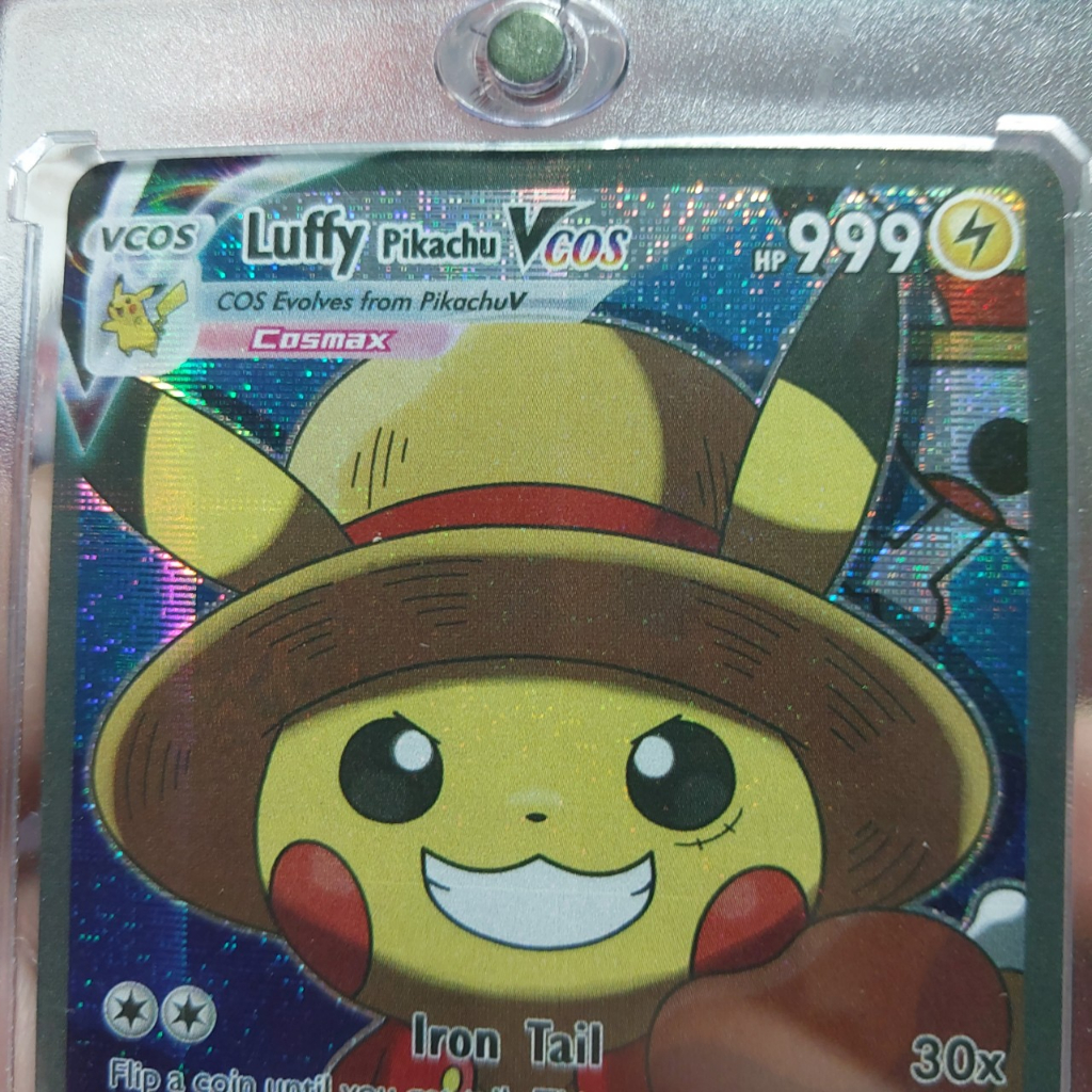 Thẻ Pokemon Luffy mủ rơm Pikachu hóa trang Vmax Pokemon 1459 d38 9