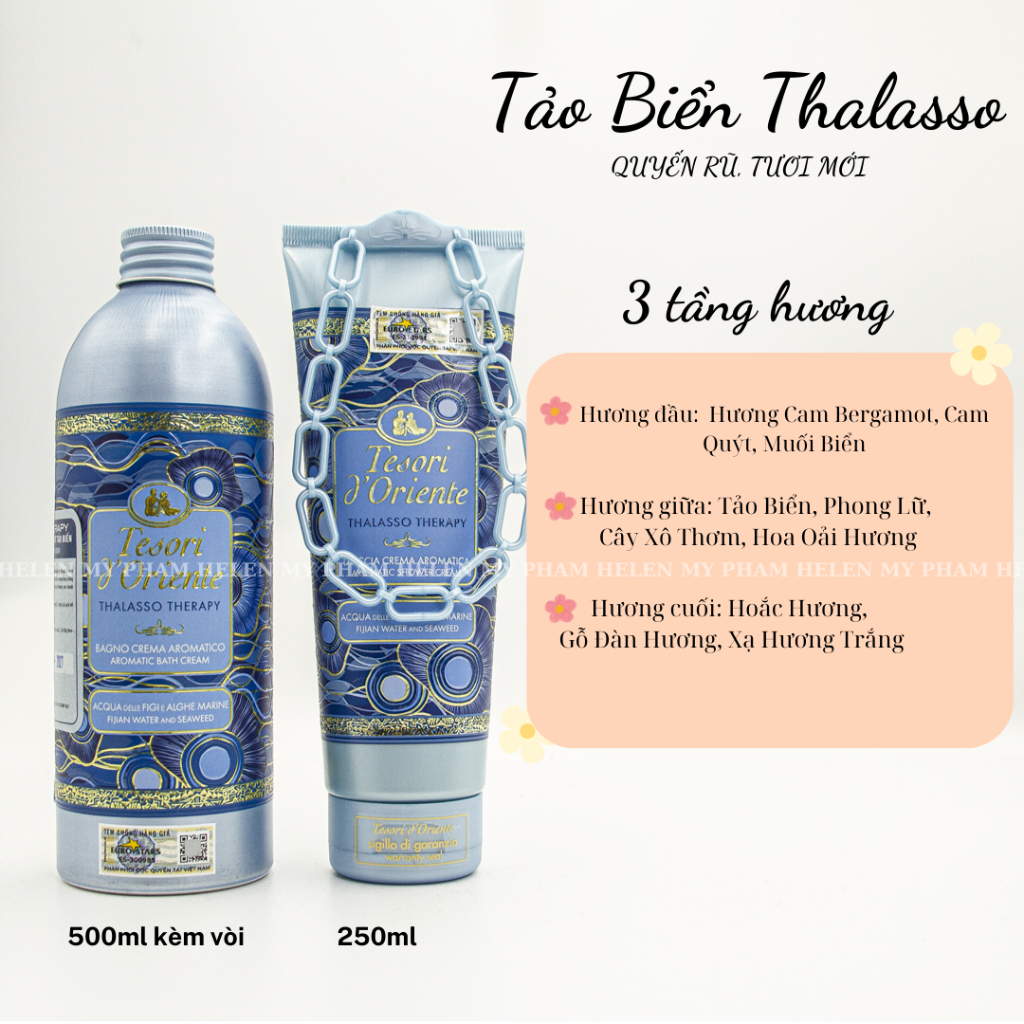 Sữa tắm Tesori D Oriente Thalasso 250ml - 500ml