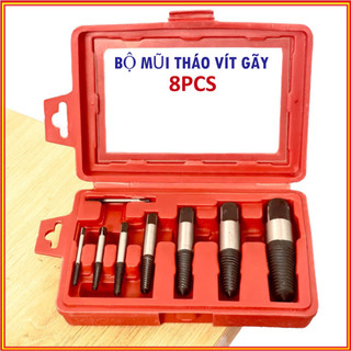 Bộ 8 đầu vặn vít gãy 3-26mm, Bộ tháo ốc gãy, lấy vít gãy chuyên dụng- thép siêu cứng