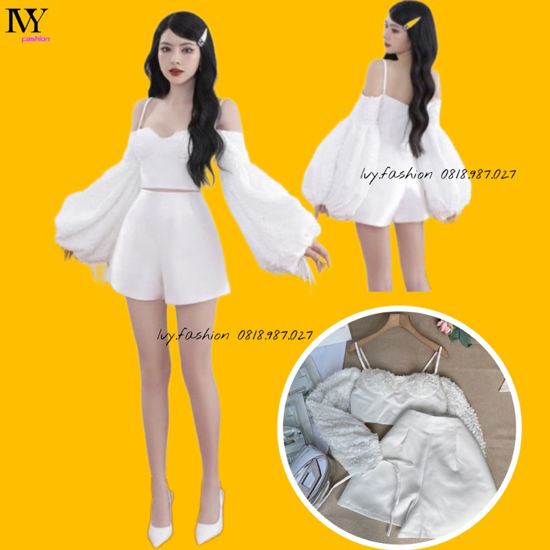 Set áo croptop và chân váy trắng đầm 2 dây đầm cúp ngực hở lưng đầm nữ dự tiệc đầm body váy công chúa rẻ đẹp