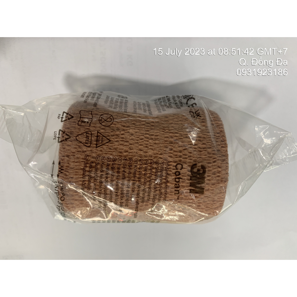Băng thun tự dính y tế 3M COBAN 1583 date xa