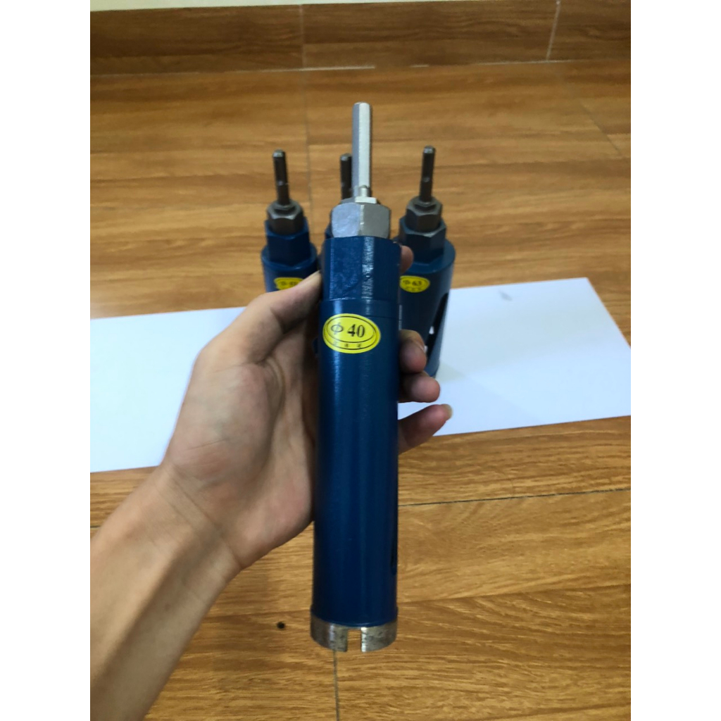 Mũi khoan rút lõi bê tông khô phi 56 x 180 mm mũi khoét lỗ tròn siêu phẩm cho thợ điện lạnh khoét lỗ lắp điều hòa