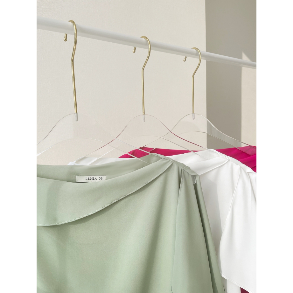 Áo Sơ Mi Cổ Thuyền Tà Chéo Thời Trang Thanh Lịch by LEMIA Design - LA23189