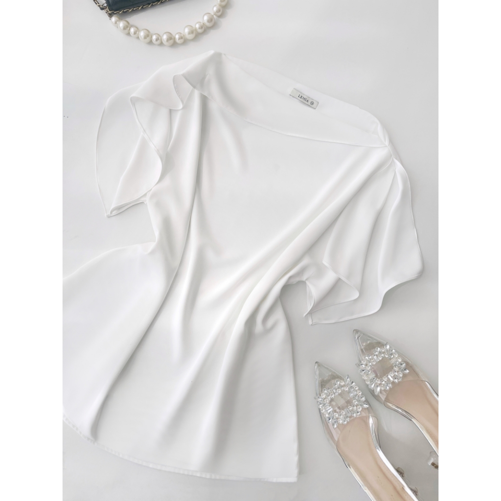 Áo Sơ Mi Cổ Thuyền Tà Chéo Thời Trang Thanh Lịch by LEMIA Design - LA23189