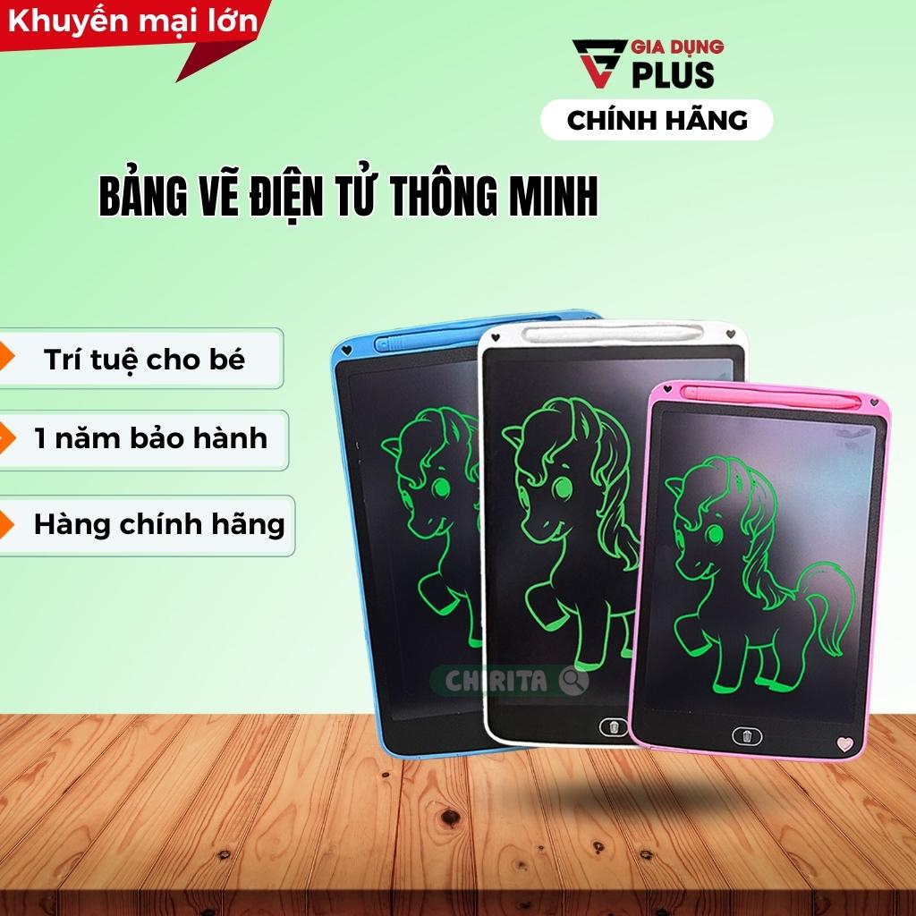 Bảng Viết Tự Xóa, Bảng Vẽ Điện Tử Thông Minh Cho Bé Màn Hình To Nhỏ Lcd 8.5In, 10In, 12In Đơn Màu, An Toàn Cho Bé