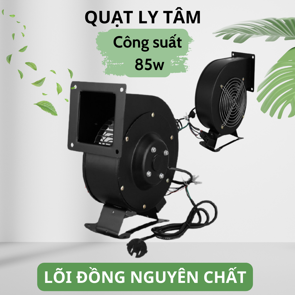 Quạt ly tâm mini công suất 85W, quạt hút mùi bếp nướng [Quạt Con Sên]