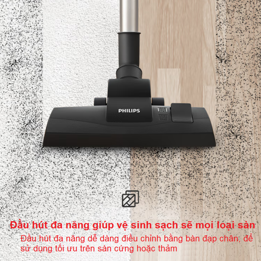 Máy hút bụi không túi Philips XB2023/81 Serial 2000 Công suất đầu vào :1500W - HÀNG CHÍNH HÃNG