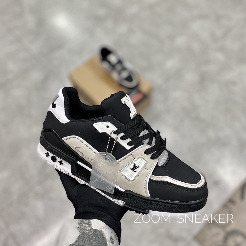 GIÀY LV TRAINER #54 XÁM ĐEN V2 LAI AU SC